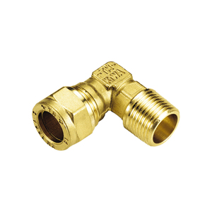 Raccords de compression en laiton Surface lisse à filetage mâle 22x3/4 avec connecteurs de compression Ogee et incurvés - Product Image 3