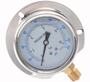 Высокоточный 6-дюймовый санитарный плоский мембранный манометр все из нержавеющей стали уплотнение бар/кг/см блок - Product Image 3