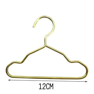Mini cintres en métal pour vêtements de poupée cintres <span class=keywords><strong>Miniature</strong></span> maison de poupée meubles décorations <span class=keywords><strong>cintre</strong></span> pour enfants or - Product Image 5