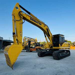 Excavatrice sur chenilles Komatsu PC350-7 d'occasion, 35 tonnes, pelle hydraulique lourde, moteur Komatsu SAA6D114E-2, pour travaux de carrière et de terrassement. - Product Image 1