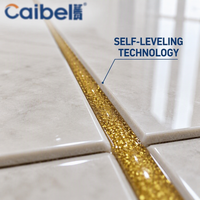 Mastic époxy imperméable Caibel coloré pour joints de carrelage, idéal pour les projets de salle de bain et de cuisine en marbre, pierre et porcelaine