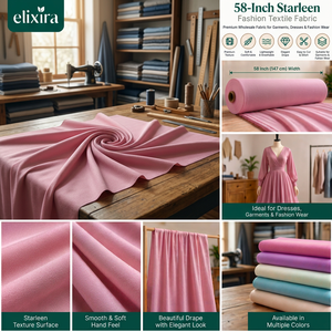 Tela Starleen de 58 Pulgadas, Textil de Moda Premium para Confección de Vestidos, Producción de Prendas y Suministro de Ropa al por Mayor - Product Image 3