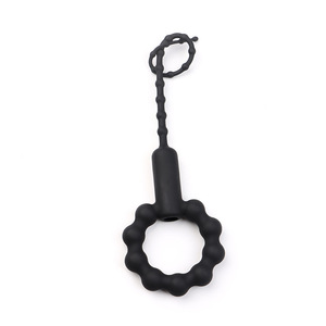 Anillo vibrador de silicona con varilla para estimulación adulta - Product Image 1