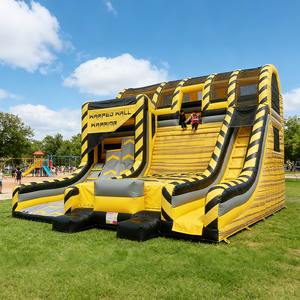 Parcours d'obstacles gonflable Ninja Warrior, jeu de défi Ninja commercial pour enfants et adultes, location pour événements extérieurs et fêtes foraines - Product Image 2
