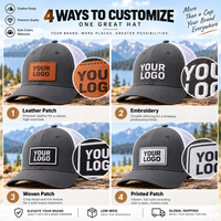 Casquette de camionneur Snapback en tissu maillé respirant pour les amateurs de plein air