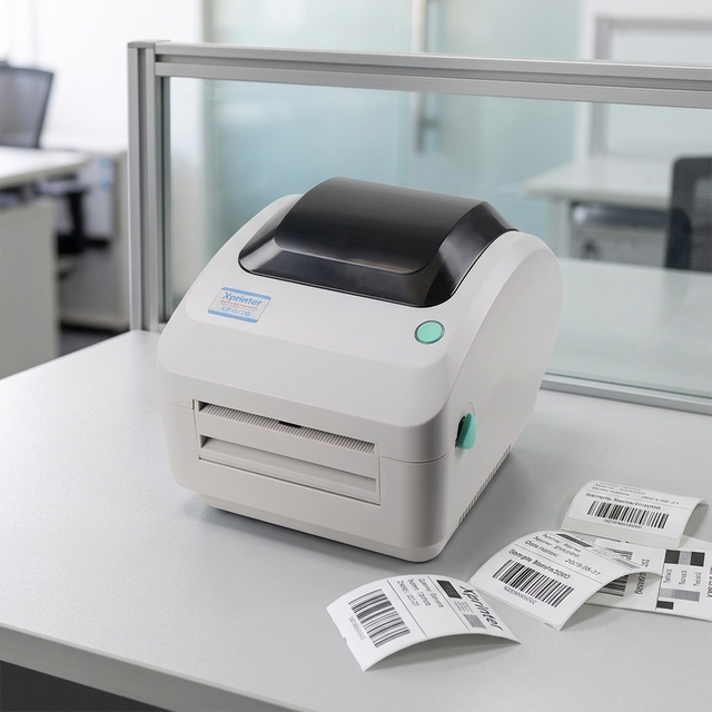 XP-470B Direct Thermal Printer 152mm/s Fast Printing Shipping Label Maker for Small Business