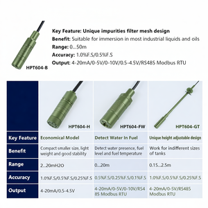 Medidor de Nivel Ultrasónico Sumergible Inalámbrico PMI, de Acero Inoxidable, IP68, Impermeable, Alta Precisión 0.03%, 0-35m, para Gasolina - Product Image 3