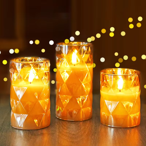 <span class=keywords><strong>Bougie</strong></span> <span class=keywords><strong>LED</strong></span> <span class=keywords><strong>scintillante</strong></span>, <span class=keywords><strong>bougie</strong></span> sans flamme, <span class=keywords><strong>bougie</strong></span> <span class=keywords><strong>LED</strong></span> télécommandée, adaptée à une utilisation en intérieur et en extérieur lors de fêtes de jardin - Product Image 3