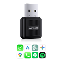 Yüksek Hızlı 2'si 1 Arada Kablosuz Carplay Android Auto Adaptörü, ABD Avrupa Pazarı Toptancıları İçin Fabrika Çıkışlı OEM Uygun Maliyetli