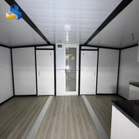 Bâtiment de bureau préfabriqué pliable et extensible en conteneur, style Western Australia, 2 chambres, moderne, pour une vie côtière, respirant