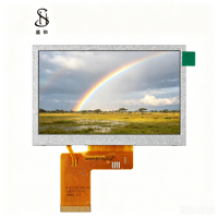 BOE Maßgefertigtes 4,3 Zoll TFT IPS LCD LCM Display-Panel 800x480 Auflösung RGB 40PIN LVDS I2C LED-Hintergrundbeleuchtung Helligkeit 500 Monitor