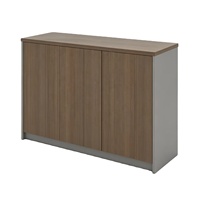 Meuble de rangement bas moderne, buffet en panneaux de particules de qualité E0, bordure en PVC écologique, adhésif thermofusible importé, 3 portes à battants en bois