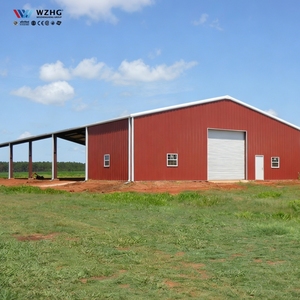 Bâtiments en acier à bas prix : Entrepôt à structure métallique avec abri de stockage, conçu pour une structure à ossature. - Product Image 1