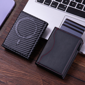 Strong Magnetic Trifold <b>Card</b> <b>Holder</b> <b>Wallet</b> RFID Blocking Pop Up with Strong Magnetic Back <b>for</b> iPhone 17 Pro Max 16 15 14 Series - Product Image 1