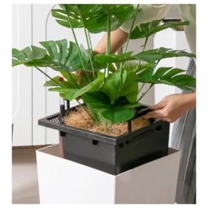 Promoción a bajo <span class=keywords><strong>precio</strong></span> Macetas de flores blancas Contenedor de plantas gigante de autorriego inteligente - Product Image 6