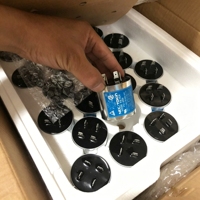 Filtre de ligne électrique monophasé original VU-220F 250VAC 20A à montage sur châssis, filtre EMI RFI VU-220F