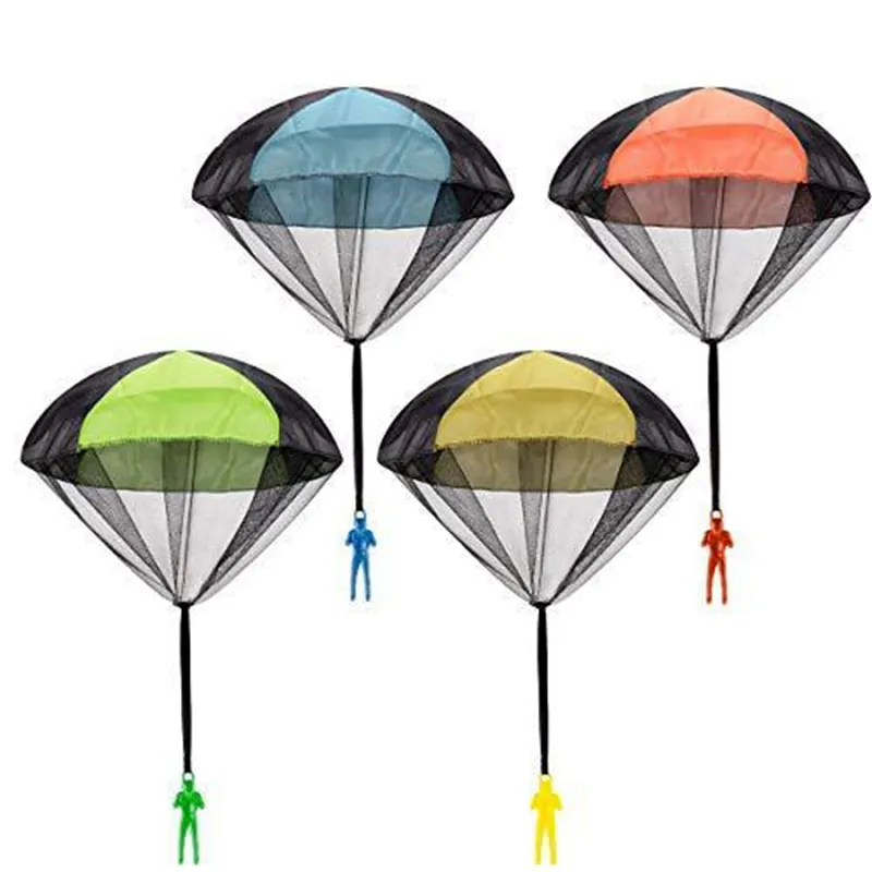 2021 Hot Hand Throwing Parachute Outdoor Play Funny Toy Game Educational Toys Fly sky diving Parachute Sport Mini Soldier Toy