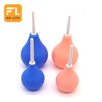 FULI 2022 Nouveau Poire à Lavement 89mL/160ml/224ml Douche Anale en Silicone Bleue pour Usage Rectal ou Colique
