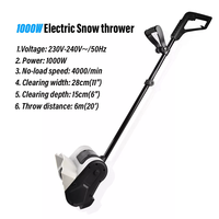 Vertak-mini barredora eléctrica de nieve de alta presión, 1000W, con enchufe de VDE impermeable
