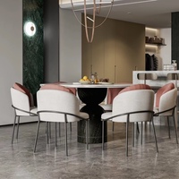 Fauteuil Lounge Gris Postmoderne avec Dossier en Tissu Confortable pour la Maison, le Bureau, l'Hôtel – Design Scandinave pour Salle à Manger et Salon