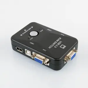 2 Port KVM CPU SVGA/VGA & USB Desktop Switch Box