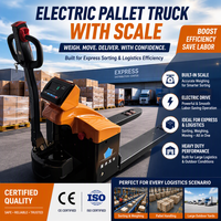 Chariot élévateur électrique à allée étroite de 1,8 tonne avec batterie lithium-ion, échelle numérique AWD et système hydraulique pour la logistique d'entrepôt