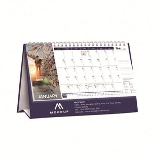 Calendrier de l'Avent promotionnel personnalisé 2026 pour bureau/table avec grands calendriers muraux et photos en papier - Product Image 1