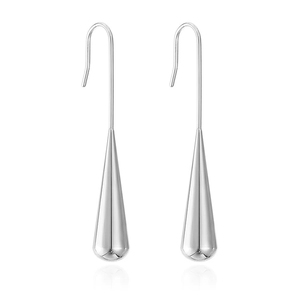 LT-MS-046 5 orecchini a goccia minimalisti francesi in acciaio inox di alta qualità in acciaio irregolare orecchini gioielli per le donne - Product Image 5