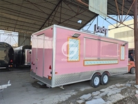 Remorque alimentaire mobile de 19 pieds avec équipement de cuisine complet, idéale pour la vente de crêpes et gaufres, homologuée DOT VIN