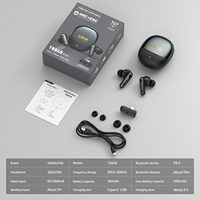 Écouteurs ONIKUMA TX610 OEM ODM, écouteurs intra-auriculaires, Air ANC ENC, suppression du bruit, casque sans fil, matériau en alliage d'aluminium, écouteurs TWS