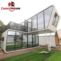 Cammi House, vente en gros de conteneurs modulaires en acier durables, maisons préfabriquées, capsules spatiales élégantes, pods de couchage confortables, villas, parcs, dans le monde entier