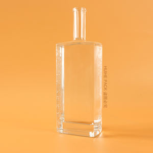 Carafe en verre carré <span class=keywords><strong>de</strong></span> qualité supérieure, emballage premium, extra clair, pour <span class=keywords><strong>gin</strong></span>, whisky, vodka, rhum, tequila, 500 ml, 750 ml, haute qualité et meilleur prix - Product Image 5