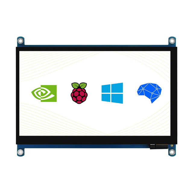 NEW Waveshare 7HP-CAPQLED 1024*600 7Inch QLED IPS Display Capacitive Touch Screen for All Raspberry Pi Version/Jetson Nano/PC