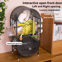 Cages à oiseaux professionnelles à double reproduction avec séparateur et mangeoire, cage à canaris, cage à oiseaux d'amour, acier inoxydable, prix de gros, taille personnalisée