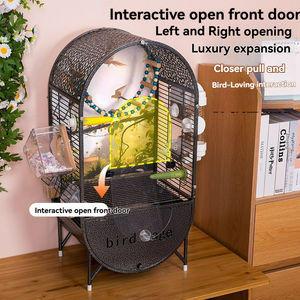 Cages à oiseaux professionnelles à double reproduction avec séparateur et mangeoire, cage à canaris, cage à oiseaux <span class=keywords><strong>d</strong></span>'amour, acier inoxydable, <span class=keywords><strong>prix</strong></span> de gros, taille personnalisée - Product Image 6