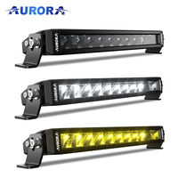 Aurora Led Light Bars Offroad Lights 4x4 ATV UTV Truck Dual Color White and Yellow 10 inch Single Row Led Lights pour voiture