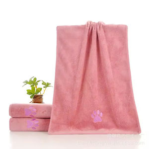 Serviettes de séchage pour cheveux brodées personnalisables, serviettes de salon en microfibre pour chiens, en coton polaire, pour le commerce extérieur, vente en gros - Product Image 3
