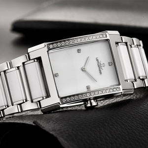 LOTUSMAN-reloj de cuarzo para hombre, accesorio de pulsera de acero inoxidable, resistente al agua, Rectangular, de negocios, resistente al agua - Product Image 5