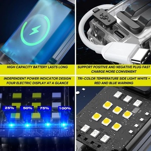 <span class=keywords><strong>Lampe</strong></span> de travail multifonctionnelle mini avec tête rotative à 180°, rechargeable USB-C, <span class=keywords><strong>LED</strong></span> magnétique, support autoportant, <span class=keywords><strong>lampe</strong></span> frontale rechargeable - Product Image 2