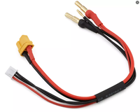 Câble de charge multifonction 8 en 1 rouge/noir pour utilisation en automobile RC, connecteurs Tamiya/Futaba, fil en silicone 12V, longueur 200 mm, Kosta