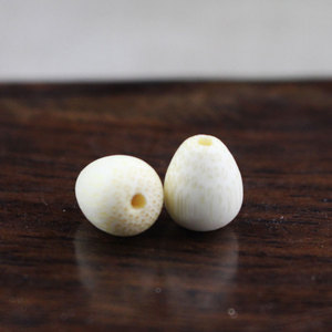 Gold <b>Thread</b> Bamboo Scattered <b>Beads</b> 8x9mm Water Drop Shape For DIY Jewelry Making Beading Supplies - Product Image 2