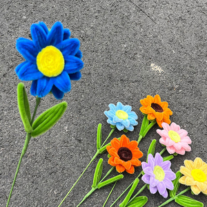 Flores <span class=keywords><strong>de</strong></span> Ganchillo al por Mayor, Girasoles Acabados, Novedosas Decoraciones para el Hogar, Regalo para el Día <span class=keywords><strong>de</strong></span> la Madre, Regalo <span class=keywords><strong>de</strong></span> Graduación para Profesores, Flores con Varillas Retorcidas - Product Image 5