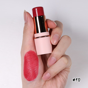 Vente en gros de bâtons de blush en tube rose, noir, blanc, 11 couleurs, haute pigmentation, légers, longue tenue, marque privée - Product Image 2