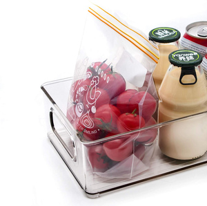 Fridge Food Pantry Freezer Clear Plastic Refrigerator Organizer <b>Bins</b> Fruit Vegetable <b>Storage</b> Box - Product Image 4