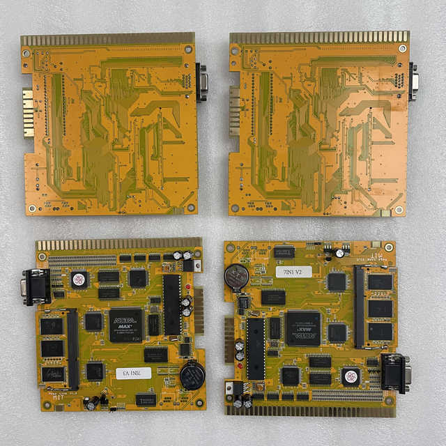 Video Arcade Multi Game Machine Accessories Mega Games 7 in 1 Yellow PCB Boards on Sale
