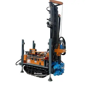 BDM-160T Rubber belt track Household water drilling machine 150m depth cheap price pneumatic water well drilling rig