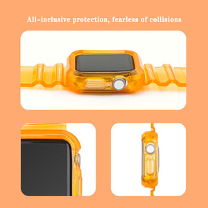 Housse de protection transparente pour <span class=keywords><strong>Apple</strong></span> <span class=keywords><strong>Watch</strong></span> Band Case 41mm 45mm 49mm <span class=keywords><strong>Bracelet</strong></span> pour Iwatch Series 1/2/3/4/5/6/7/SE <span class=keywords><strong>Bracelet</strong></span> de montre-<span class=keywords><strong>bracelet</strong></span> - Product Image 3
