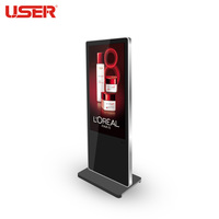 Pantalla Digital LCD Vertical de 43/49/55/65 Pulgadas para Publicidad en Interiores, Kiosco de Señalización Digital con Sistema Android/Windows