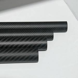 Carbon Fiber Tubes 3K Weave Black Round Composite Rods for Industrial Use - Product Image 4