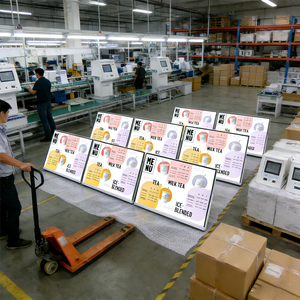 หน้าจอแสดงเมนูอิเล็กทรอนิกส์ LCD ระบบแอนดรอยด์ ขนาด 21.5-27 นิ้ว สำหรับร้านกาแฟ <span class=keywords><strong>KFC</strong></span> ในร่ม ร้านอาหาร ร้านขายชานม และร้านค้าปลีก ใช้เป็นป้ายดิจิทัล - Product Image 4